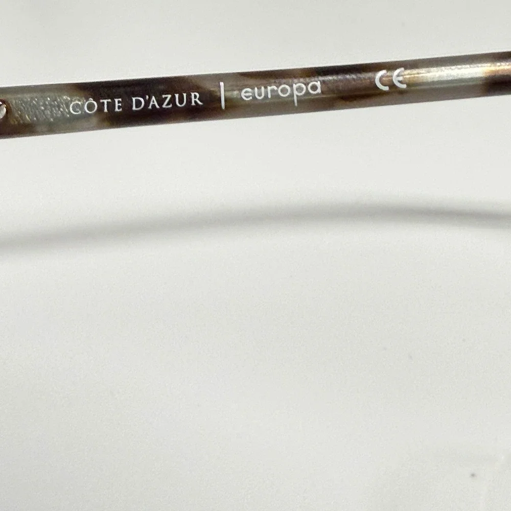 Cote D'Azur Europa CDA-271 C3 Eyeglasses Blue‎ Tortoise Cat Eye 52-16-135